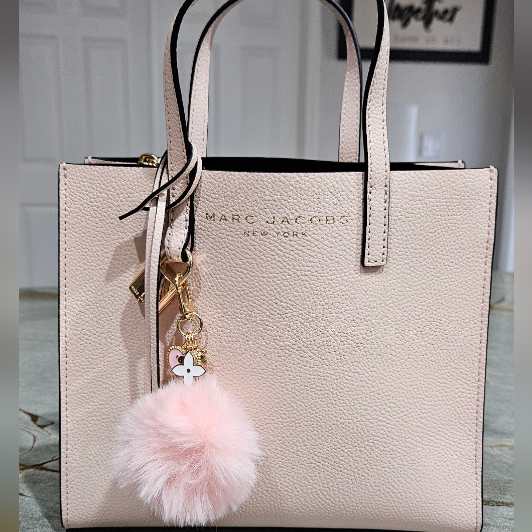 Marc Jacobs Pink Satchel With Chrome Accents Nwot